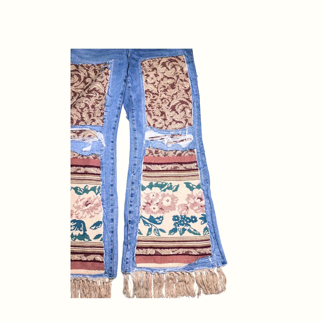 Vine Tapestry Jeans 14W 50% OFF