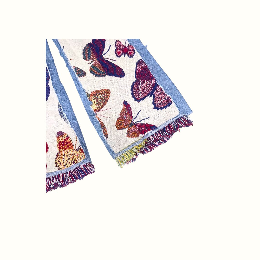 Butterfly Exhibit Tapestry Jeans 16W 50% OFF