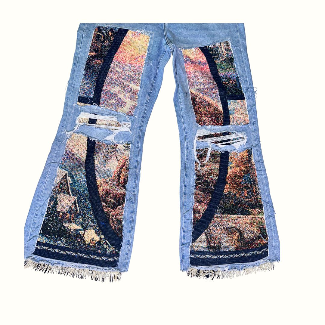 Vango Cabin Fever Tapestry Jeans 16W 50% OFF