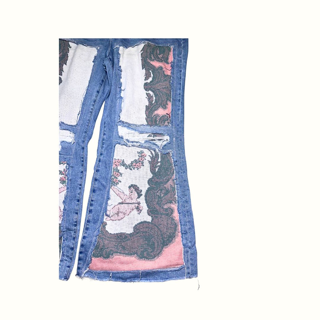 Cupid Tapestry Jeans | 22W 50% OFF